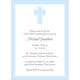 Blue Baptism Invitations Image 3 of 3